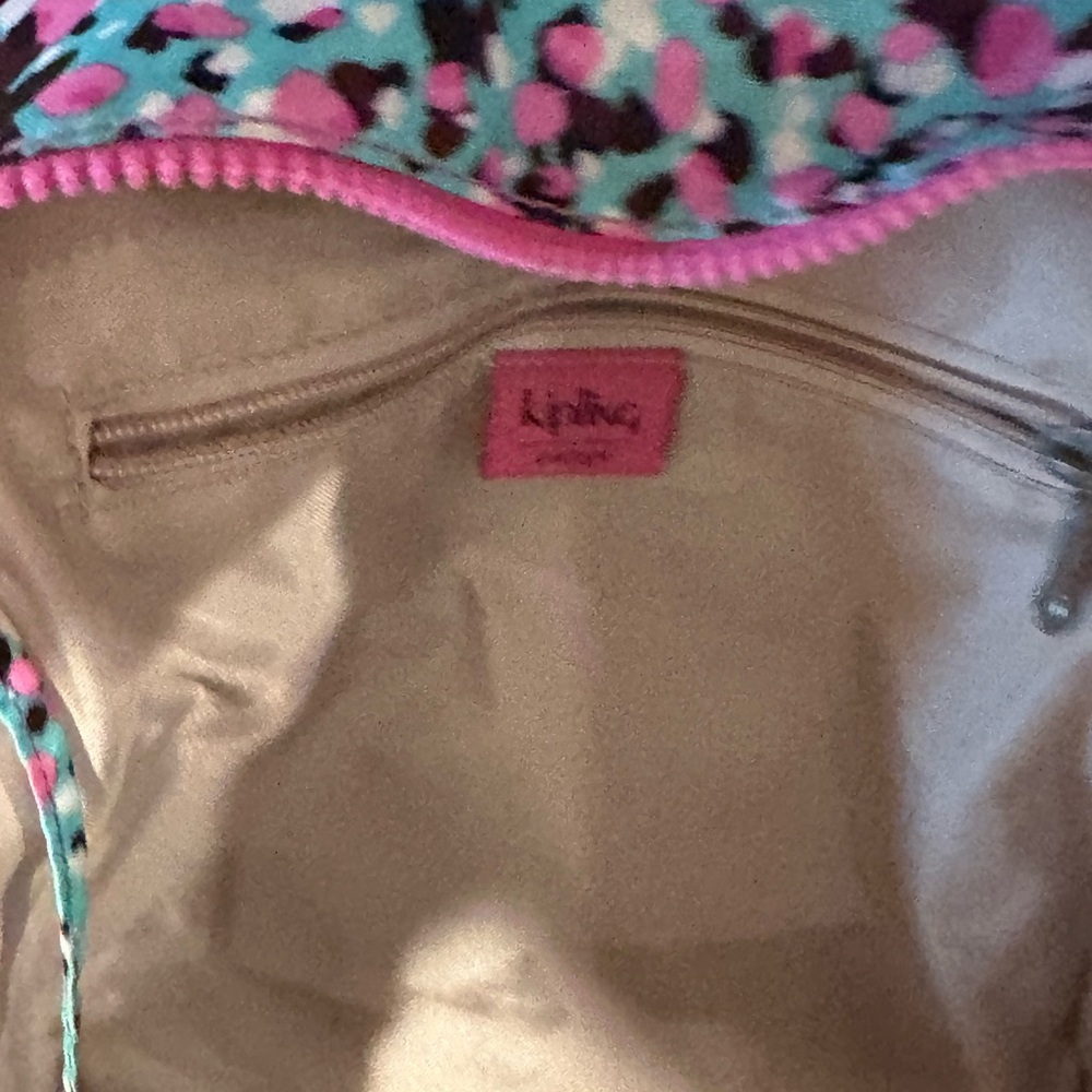 Kipling Multicolor Backpack With Pink Accents - image 8